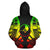 Yap All Over Custom Zip up Hoodie Reggae Tattoo Style - Polynesian Pride