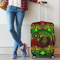 Seahorse Polynesian Luggage Cover - Polynesian Tattoo Reggae - Polynesian Pride