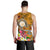 Hawaii Polynesian Men's Tank Top - Hawaii Seal With Turtle Plumeria (Gold) - Polynesian Pride