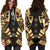 Guam Hoodie Dress - Polynesian Tattoo Gold - Polynesian Pride