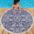 Polynesian Beach Blanket Blue And White - Polynesian Pride