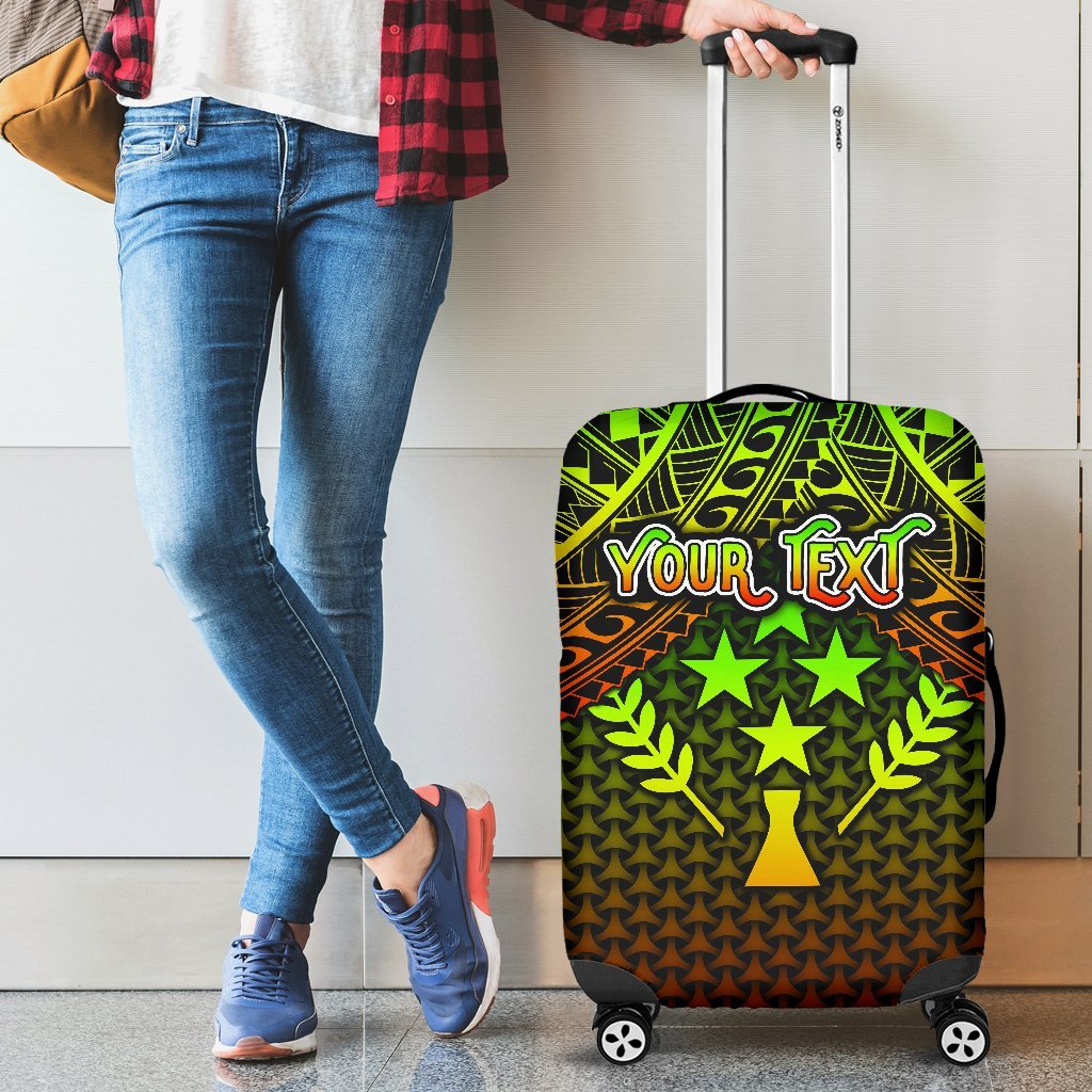 Polynesian Kosrae Personalised Luggage Covers - Reggae Vintage Polynesian Patterns Reggae - Polynesian Pride