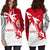 Tahiti Polynesian Hoodie Dress - Tahiti Flag Coconut Tree K4 - Polynesian Pride