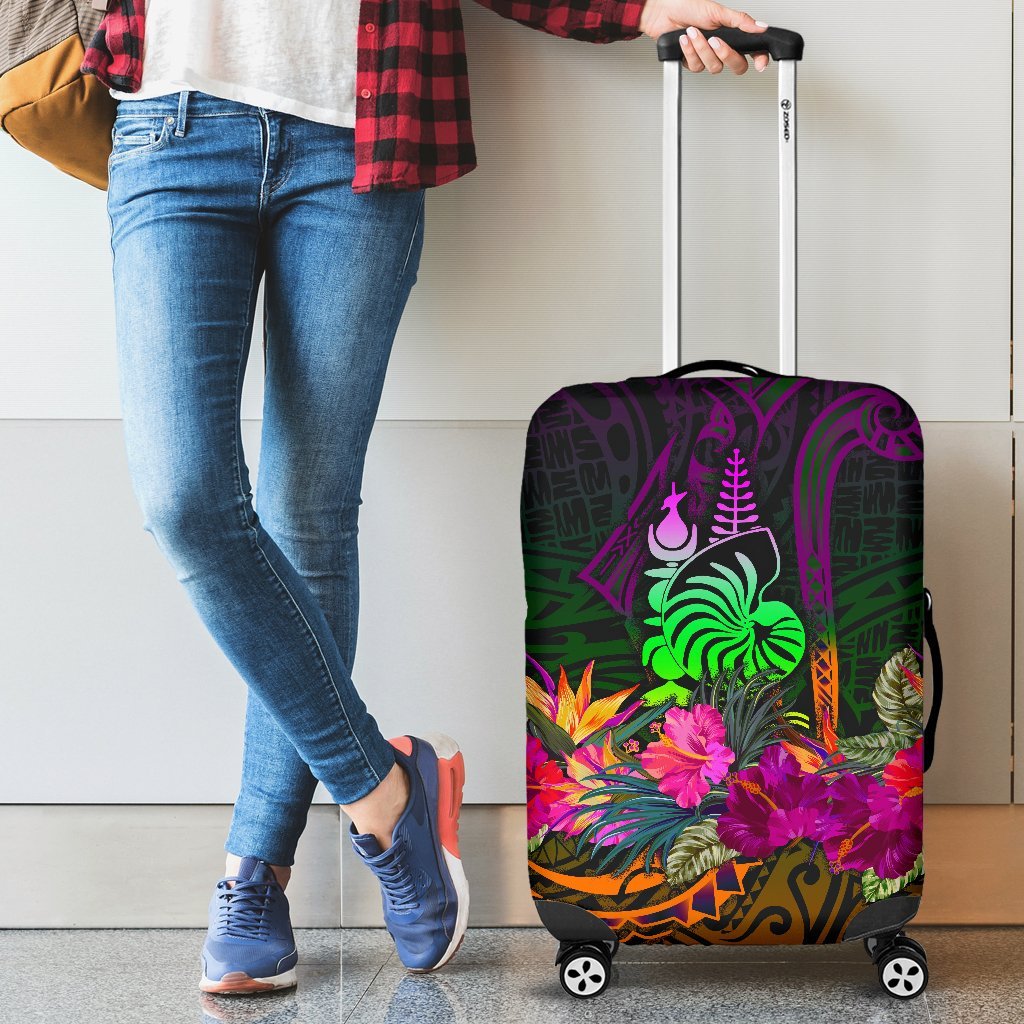 New Caledonia Polynesian Luggage Covers - Summer Hibiscus Reggae - Polynesian Pride