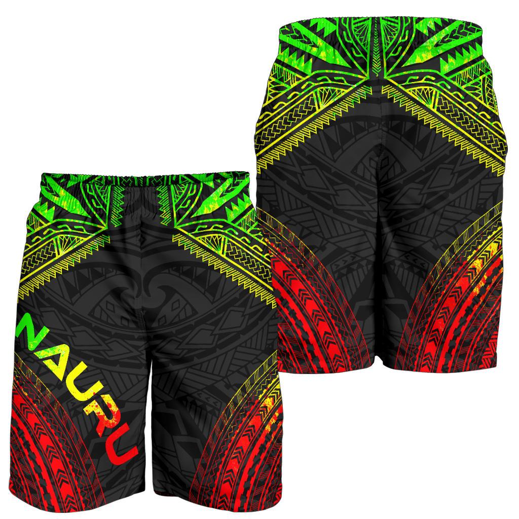 Nauru Men's Shorts - Polynesian Chief Reggae Version - Polynesian Pride