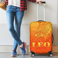 Sun In Leo Zodiac Luggage Covers Polynesian Tattoo Simple - Orange - Polynesian Pride