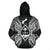 Guam Polynesian ll Over Hoodie Map Black - Polynesian Pride