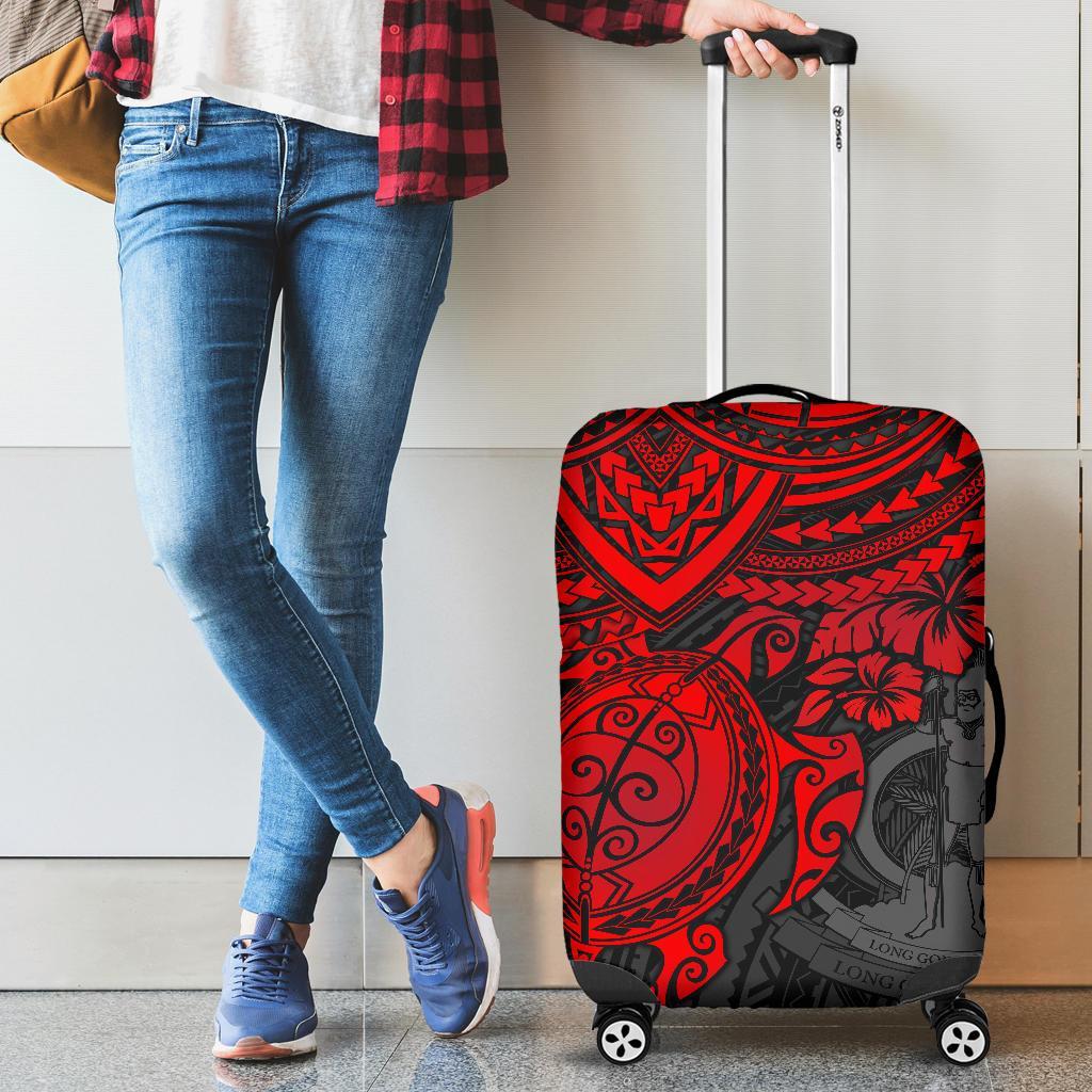 Vanuatu Polynesian Luggage Covers - Red Turtle RED - Polynesian Pride
