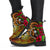 Chuuk Micronesia Leather Boots - Hibiscus Vintage - Polynesian Pride