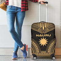 Nauru Polynesian Chief Luggage Cover - Gold Version - Polynesian Pride