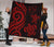Fiji Polynesian Premium Quilt - Red Tentacle Turtle Crest - Polynesian Pride