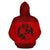 Tonga All Over Hoodie Polynesian Red and Black - Polynesian Pride