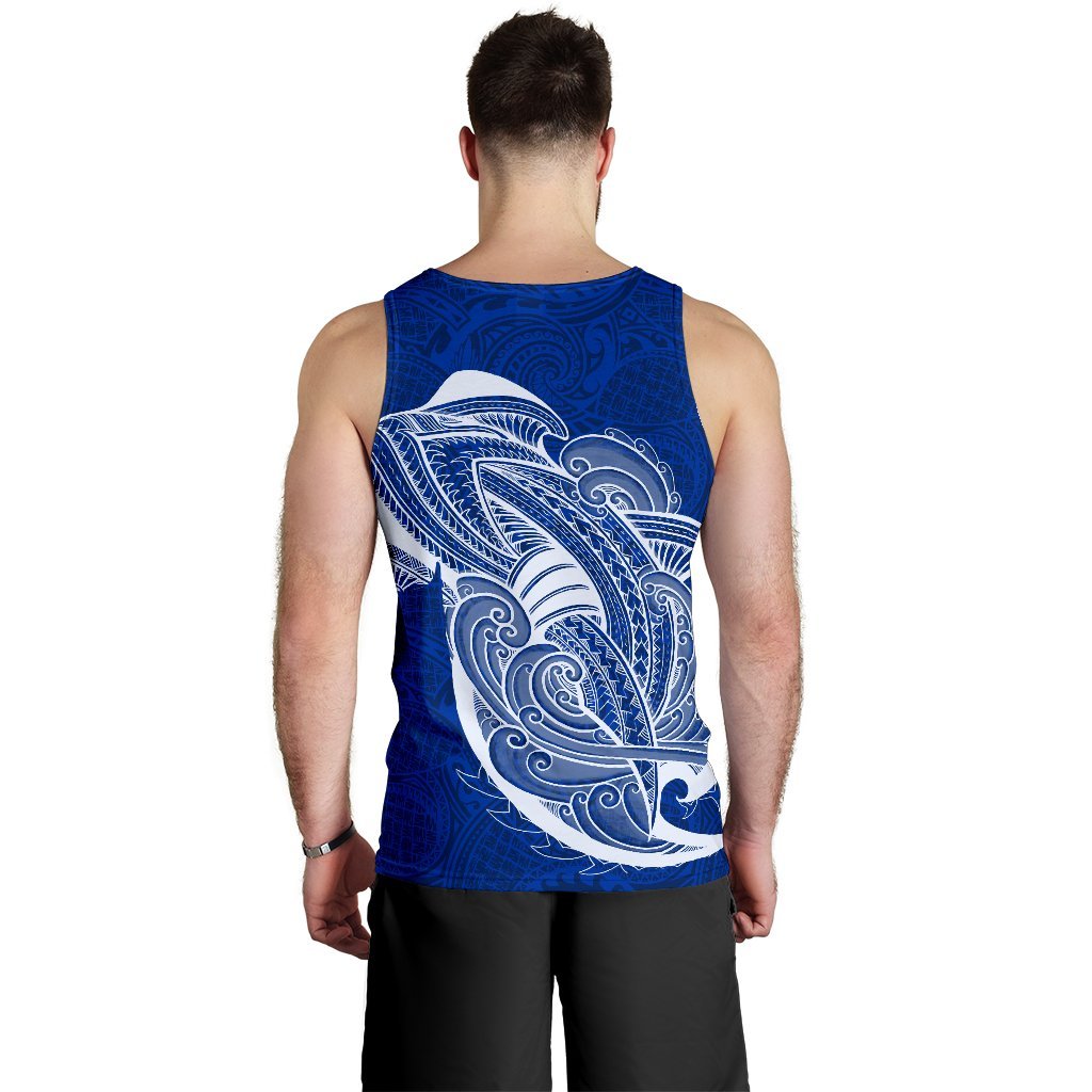 Guam Men'S Tank Top Shark Coat Of Arms - Polynesian Pride