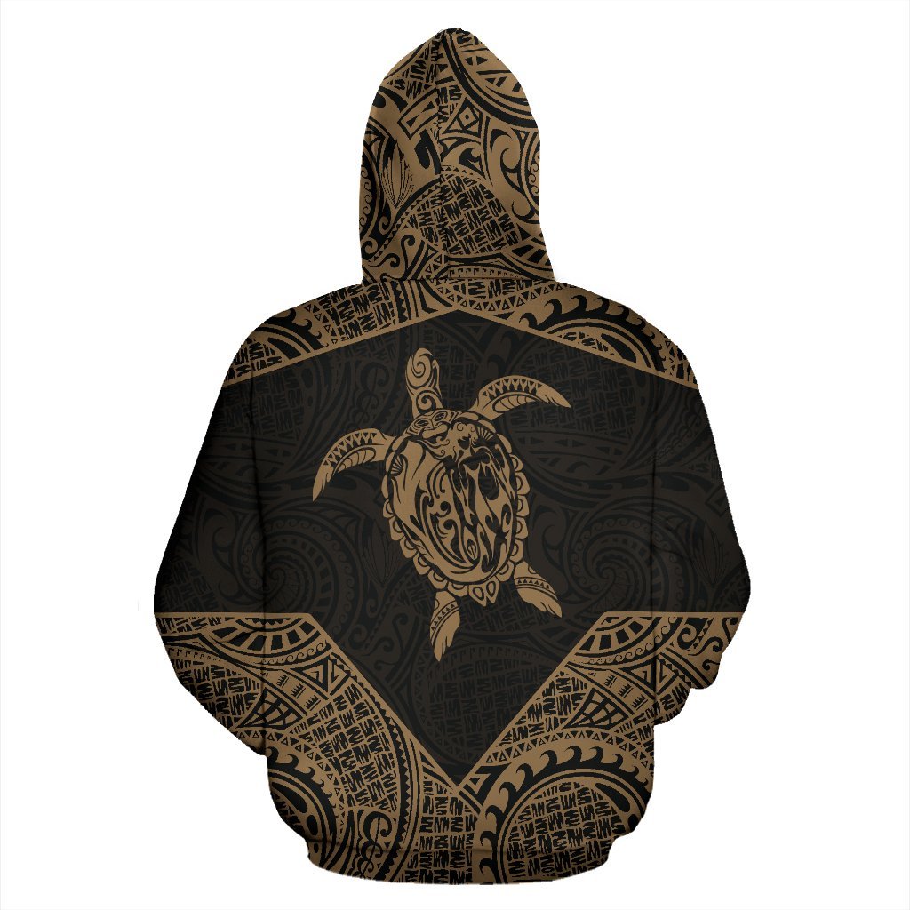 Hawaii Hoodie Turtle Mermaid Polynesian Tattoo 03 - Polynesian Pride