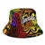 Tuvalu Bucket Hat - Rainbow Polynesian Pattern - Polynesian Pride