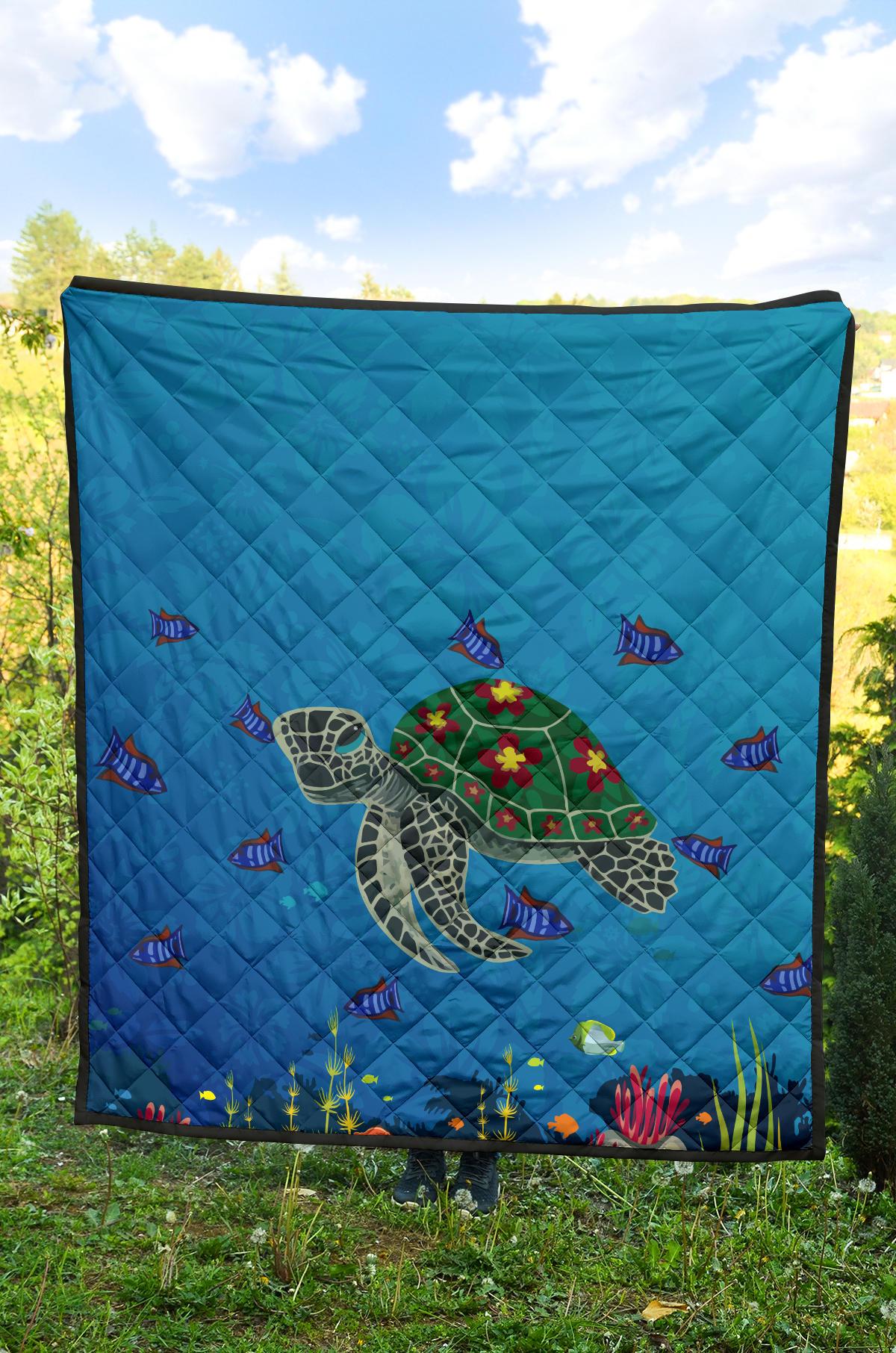Hawaii Ocean Premium Quilt - Polynesian Pride