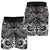 Vanuatu Polynesian Men's Shorts - White Shark Polynesian Tattoo - Polynesian Pride