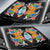 Guam Auto Sun Shades - Coat Of Arms With Tropical Flowers - Polynesian Pride