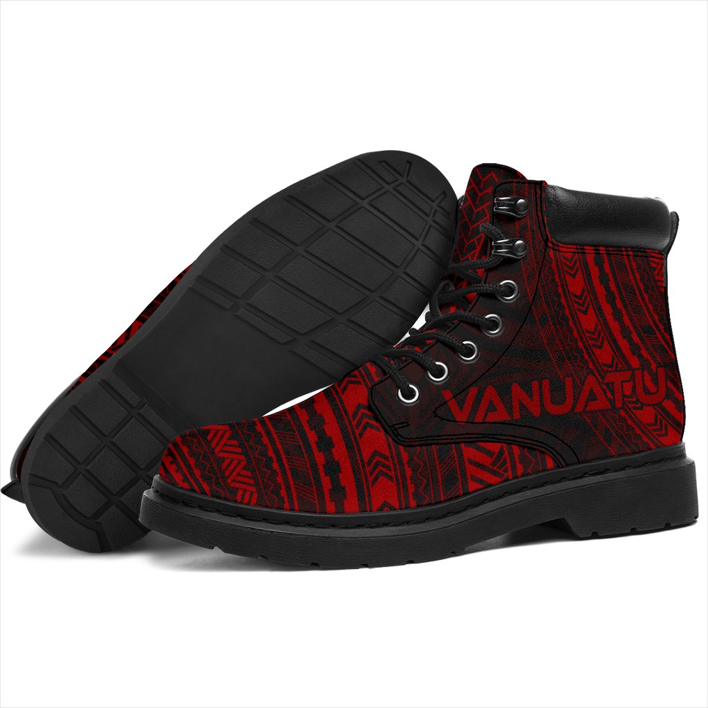 Vanuatu Leather Boots - Polynesian Red Chief Version - Polynesian Pride