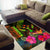 Kosrae Polynesian Area Rug - Hibiscus and Banana Leaves - Polynesian Pride