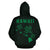 Polynesian Kakau Three Turtles Map of Hawaii Zip Hoodie Green - Polynesian Pride