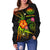 Federated States of Micronesia Polynesian Personalised Off Shoulder Sweater - Legend of FSM (Reggae) - Polynesian Pride