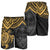 Guam Polynesian Shorts (Men) - Golden Turtle - Polynesian Pride