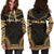 Palau Women's Hoodie Dress - Polynesian Gold Chief - Polynesian Pride