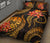 Tahiti Polynesian Quilt Bed Set - Gold Plumeria - Polynesian Pride