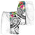 Marshall Islands Polynesian Men's Shorts - Summer Plumeria (White) - Polynesian Pride