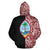 Guam Polynesian Hoodie Guam Coat of Arms Polynesian Tatoo Half Red - Polynesian Pride