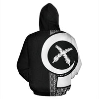 Vanuatu Polynesian Hoodie White Line - Polynesian Pride