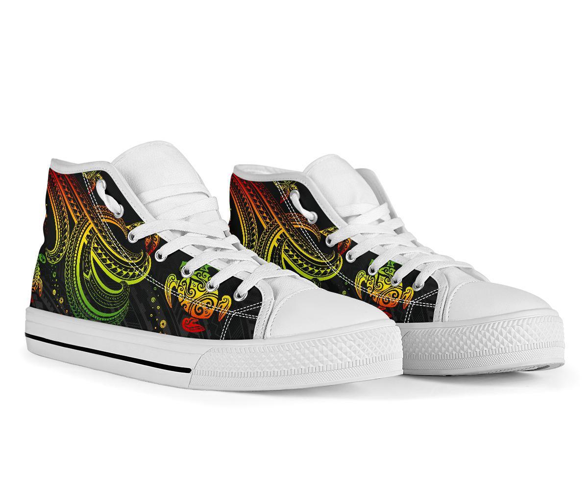 Polynesian High Top Shoes - Reggae Turtle - Polynesian Pride