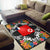 Wallis and Futuna Area Rug - Coat OfArmsWith Tropical Flowers - Polynesian Pride