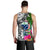 Samoa Men's Tank Top White - Turtle Plumeria Banana Leaf - Polynesian Pride