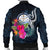 Marshall Islands Polynesian Men's Bomber Jacket - Tropical Flower - Polynesian Pride