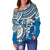 Yap Polynesian Off Shoulder Sweater (Women) - Polynesian Turtle - Polynesian Pride