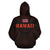 Polynesian Kamapuaa Flag of Hawaii Zip Hoodie Orange Hawaiian Mythology Style - Polynesian Pride