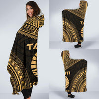 Tahiti Polynesian Chief Hooded Blanket - Gold Version - Polynesian Pride