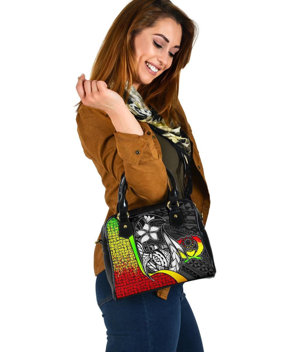Pohnpei Micronesia Shoulder Handbag Reggae - Turtle With Hook - Polynesian Pride
