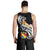 Tonga Custom Personalised Men's Tank Top - Tonga Seal Polynesian Patterns Plumeria (Black) - Polynesian Pride