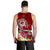 FSM Custom Personalised Men's Tank Top - Turtle Plumeria (Red) - Polynesian Pride