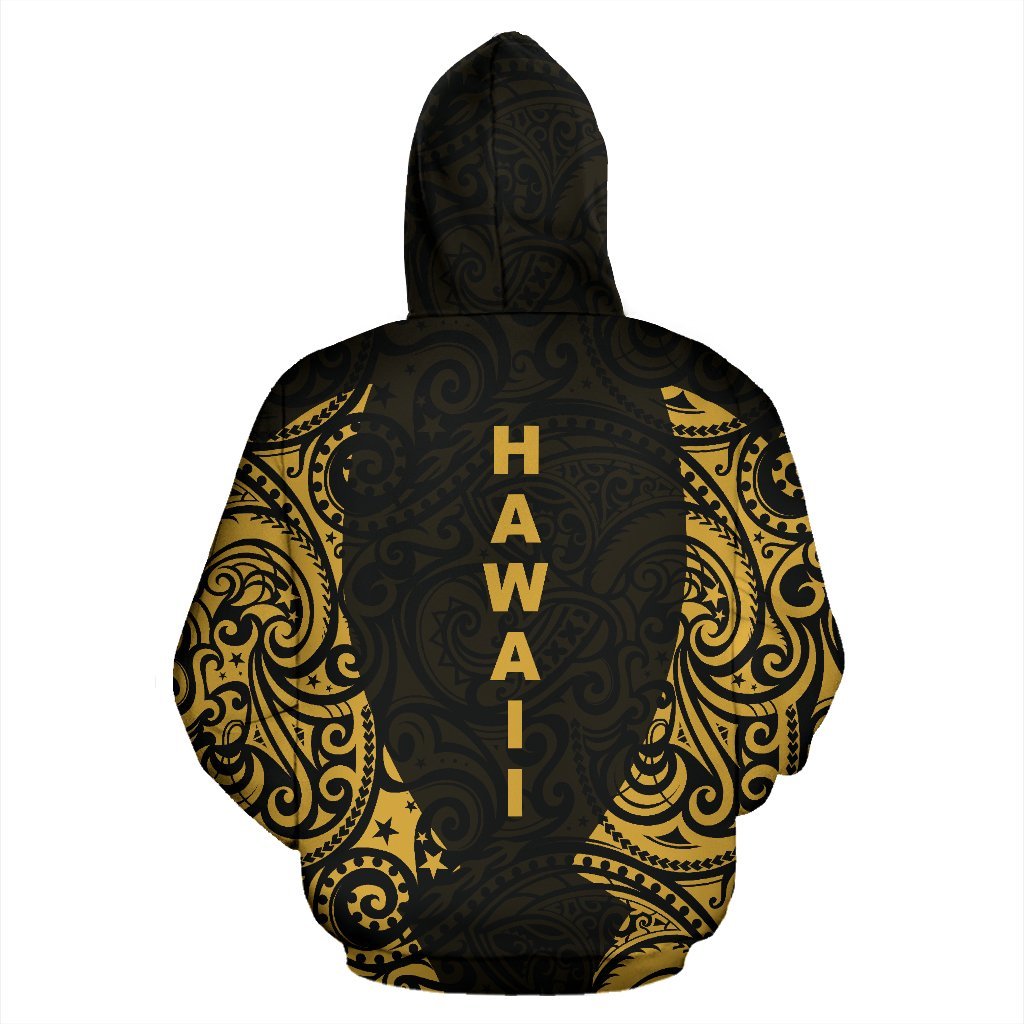 Hawaii Hoodie Hibiscus Polynesian Tattoo - Polynesian Pride