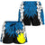 Palau Polynesian Women's Shorts - Tribal Wave Tattoo Flag Style - Polynesian Pride