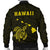 Hawaii Kakau Polynesian Turtle Map Men's Bomber Jacket - Yellow - Polynesian Pride