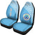 Federated States of Micronesia Car Seat Covers - FSM Seal Polynesian Blue Curve - Polynesian Pride