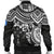 Kosrae Polynesian Bomber Jacket (Men) - White Turtle - Polynesian Pride