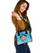 Personalized - Hawaii Turtle Hibiscus Plumeria Blue Shoulder Handbag - Polynesian Pride