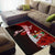 Fiji Polynesian Custom Personalised Pesonalised Area Rug - Coat Of Arm With Hibiscus - Polynesian Pride