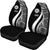 Tahiti Car Seat Covers - White Polynesian Tentacle Tribal Pattern - Polynesian Pride